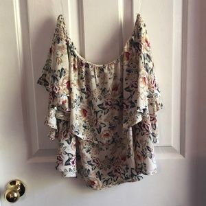 NWT floral off the shoulder blouse